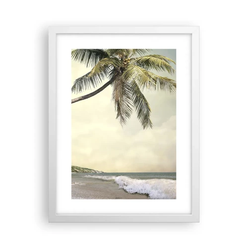 Affiche dans un cadre blanc - Poster - Rêve tropical - 30x40 cm