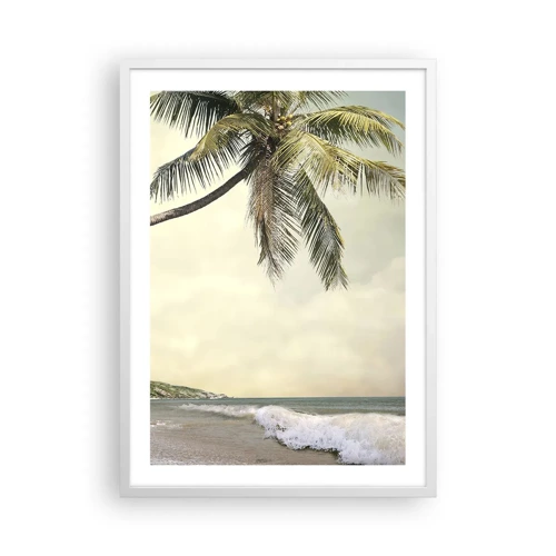 Affiche dans un cadre blanc - Poster - Rêve tropical - 50x70 cm