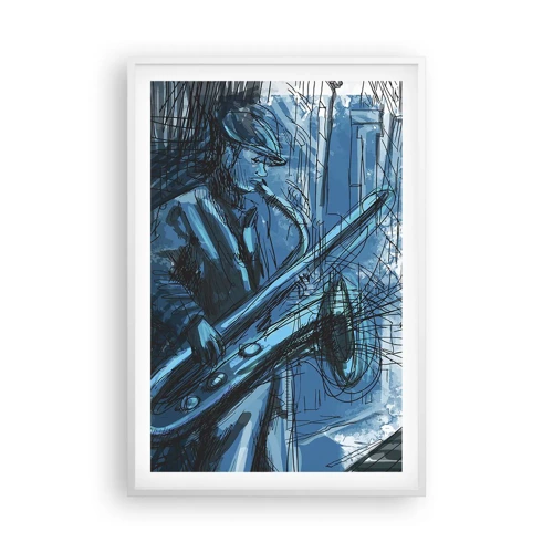 Affiche dans un cadre blanc - Poster - Rhapsodie urbaine - 61x91 cm