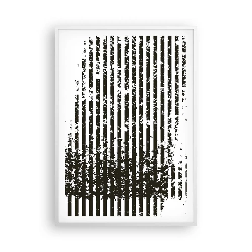 Affiche dans un cadre blanc - Poster - Rythme et bruissement - 70x100 cm
