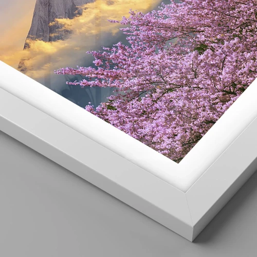 Affiche dans un cadre blanc - Poster - Sainteté japonaise - 30x30 cm