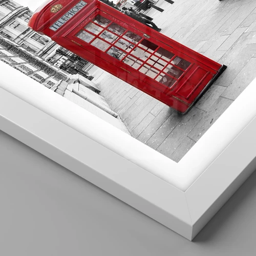 Affiche dans un cadre blanc - Poster - Sans aucun doute Londres - 60x60 cm