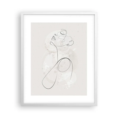 Affiche dans un cadre blanc - Poster - Spirale de beauté - 40x50 cm