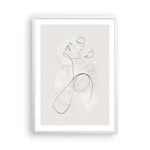 Affiche dans un cadre blanc - Poster - Spirale de beauté - 50x70 cm