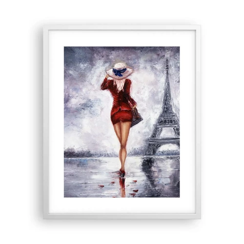 Affiche dans un cadre blanc - Poster - Symbole parisien - 40x50 cm