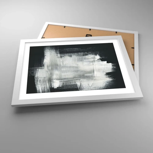 Affiche dans un cadre blanc - Poster - Tissé à la verticale et à l'horizontale - 40x30 cm