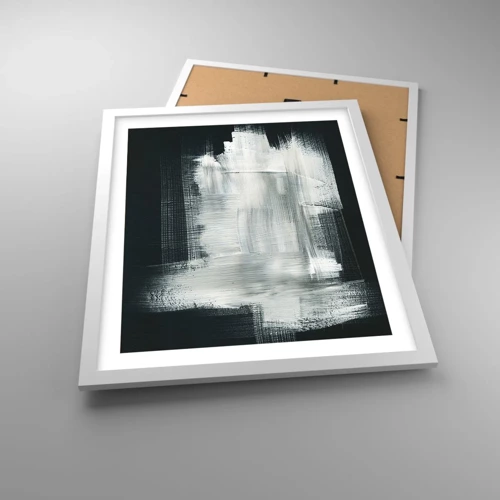 Affiche dans un cadre blanc - Poster - Tissé à la verticale et à l'horizontale - 40x50 cm