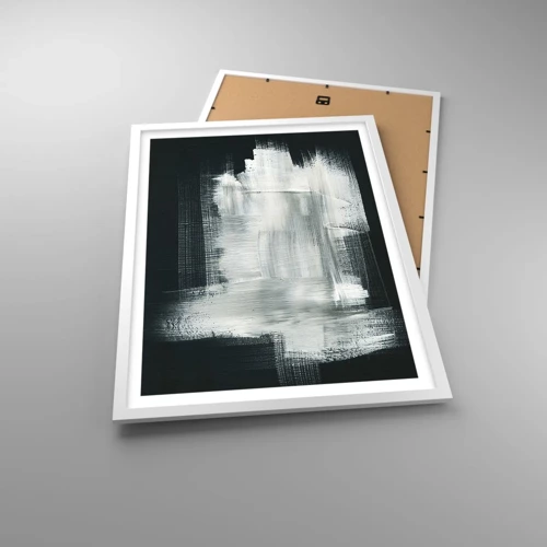 Affiche dans un cadre blanc - Poster - Tissé à la verticale et à l'horizontale - 50x70 cm
