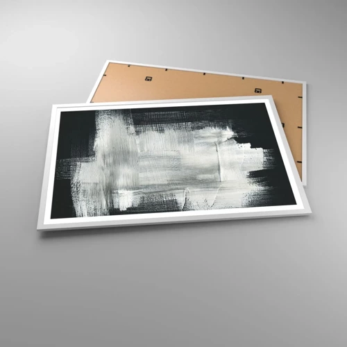 Affiche dans un cadre blanc - Poster - Tissé à la verticale et à l'horizontale - 91x61 cm