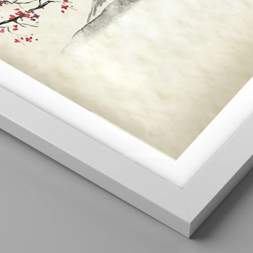 Affiche dans un cadre blanc - Poster - Tomber amoureux du Japon - 50x70 cm