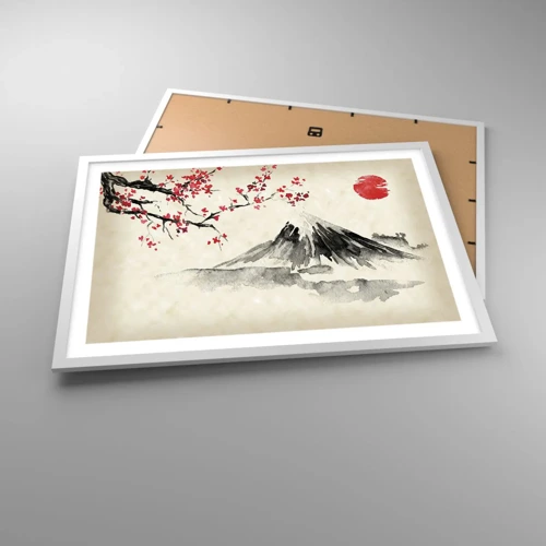 Affiche dans un cadre blanc - Poster - Tomber amoureux du Japon - 70x50 cm