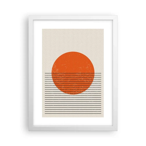 Affiche dans un cadre blanc - Poster - Toujours le soleil - 30x40 cm