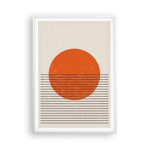Affiche dans un cadre blanc - Poster - Toujours le soleil - 70x100 cm