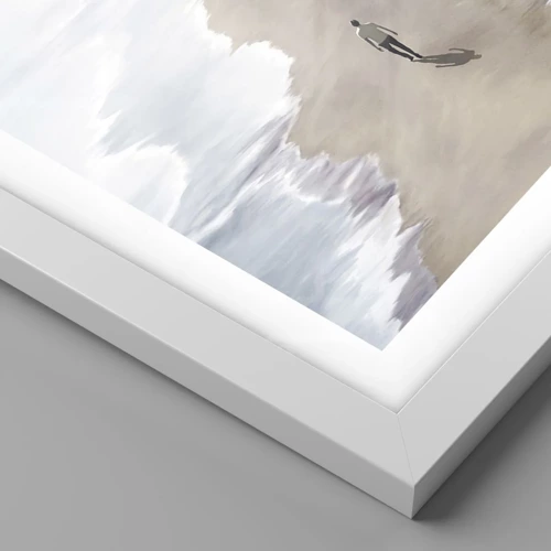 Affiche dans un cadre blanc - Poster - Un brillant avenir - 50x40 cm