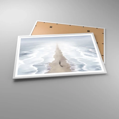Affiche dans un cadre blanc - Poster - Un brillant avenir - 91x61 cm