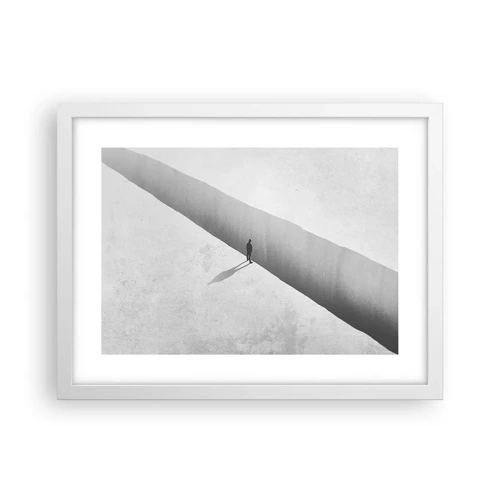 Affiche dans un cadre blanc - Poster - Un objectif clair - 40x30 cm