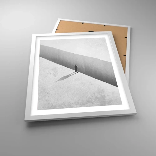 Affiche dans un cadre blanc - Poster - Un objectif clair - 40x50 cm