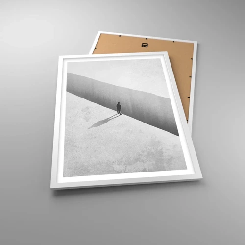 Affiche dans un cadre blanc - Poster - Un objectif clair - 50x70 cm