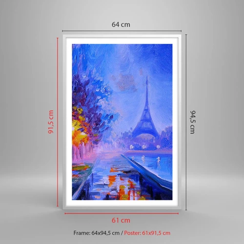 Affiche dans un cadre blanc - Poster - Une ballade idéale - 61x91 cm
