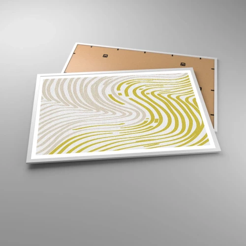 Affiche dans un cadre blanc - Poster - Une composition au léger virage - 91x61 cm