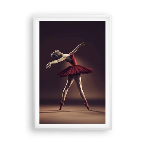 Affiche dans un cadre blanc - Poster - Une danseuse étoile - 61x91 cm