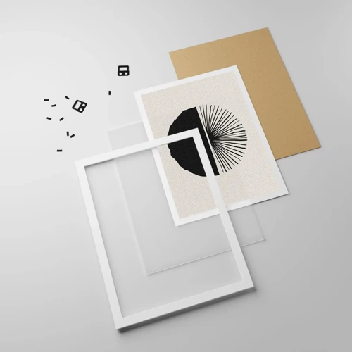Affiche dans un cadre blanc - Poster - Une gamme de possibilités - 30x40 cm