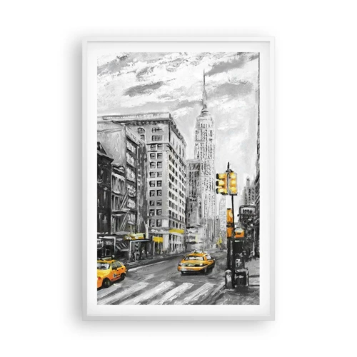 Affiche dans un cadre blanc - Poster - Une histoire new-yorkaise - 61x91 cm