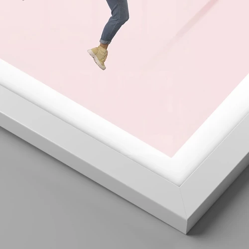 Affiche dans un cadre blanc - Poster - Une pincée d'absurdité - 30x40 cm