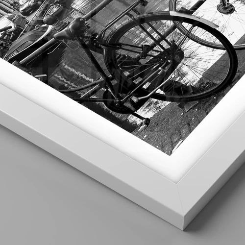 Affiche dans un cadre blanc - Poster - Une vue très hollandaise - 91x61 cm