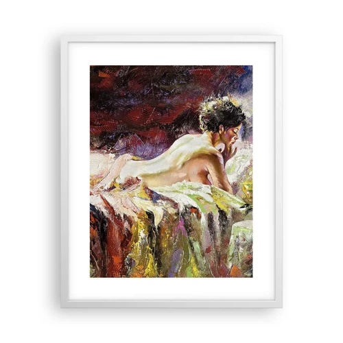 Affiche dans un cadre blanc - Poster - Vénus en pensée - 40x50 cm