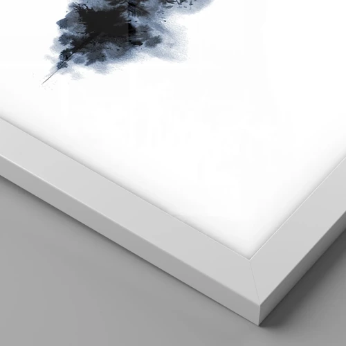 Affiche dans un cadre blanc - Poster - Vue japonnaise - 30x30 cm