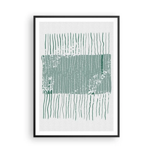 Affiche dans un cadre noir - Poster - Abstraction de la mer - 70x100 cm