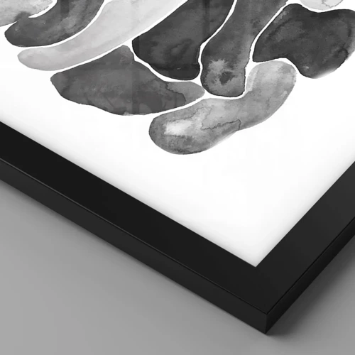 Affiche dans un cadre noir - Poster - Abstraction rocheuse - 40x30 cm