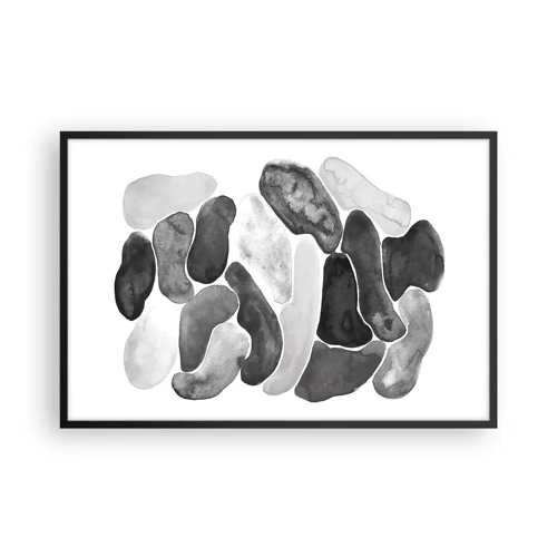 Affiche dans un cadre noir - Poster - Abstraction rocheuse - 91x61 cm