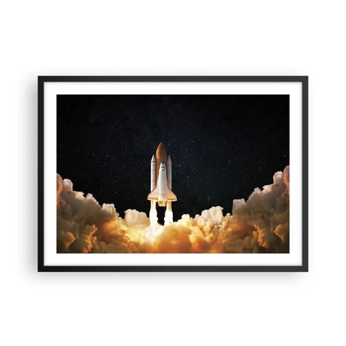 Affiche dans un cadre noir - Poster - Ad astra! - 70x50 cm