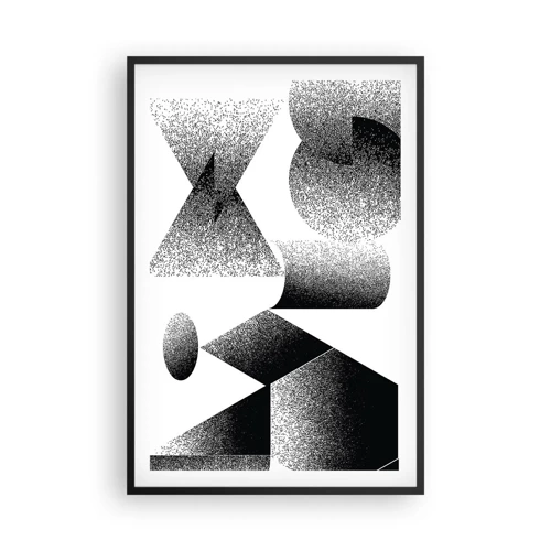 Affiche dans un cadre noir - Poster - Angles et ovales - 61x91 cm