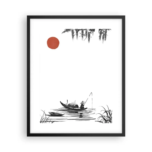 Affiche dans un cadre noir - Poster - Après-midi asiatique - 40x50 cm