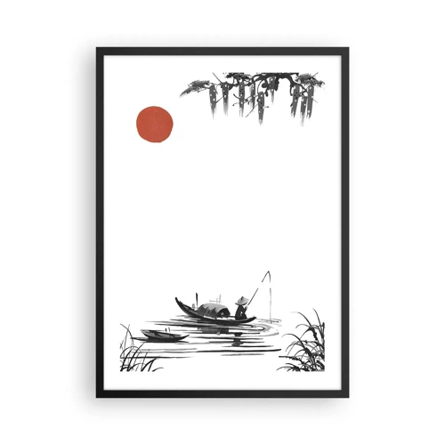Affiche dans un cadre noir - Poster - Après-midi asiatique - 50x70 cm