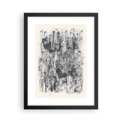Affiche dans un cadre noir - Poster - Composition brumeuse - 30x40 cm