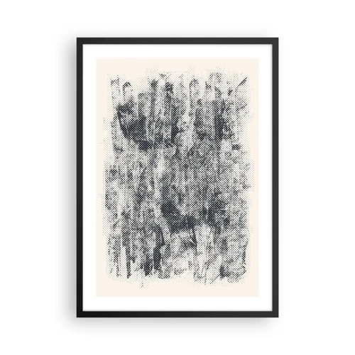 Affiche dans un cadre noir - Poster - Composition brumeuse - 50x70 cm