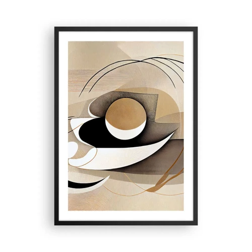 Affiche dans un cadre noir - Poster - Composition : l'essence des choses - 50x70 cm