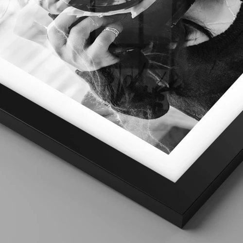 Affiche dans un cadre noir - Poster - Créateur et matériel - 61x91 cm