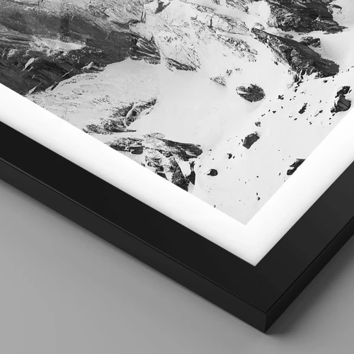 Affiche dans un cadre noir - Poster - Crête dangereuse de granit - 40x50 cm