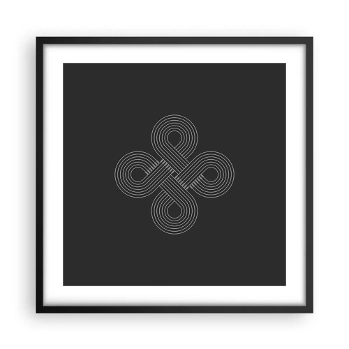 Affiche dans un cadre noir - Poster - Dans l'âme celtique - 50x50 cm