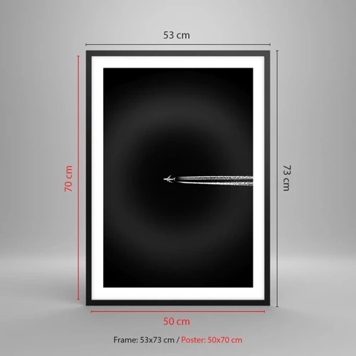 Affiche dans un cadre noir - Poster - Dans une autre dimension - 50x70 cm