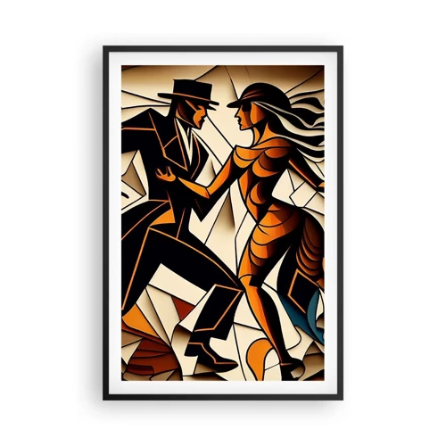 Affiche dans un cadre noir - Poster - Danse de passion et de volupté - 61x91 cm