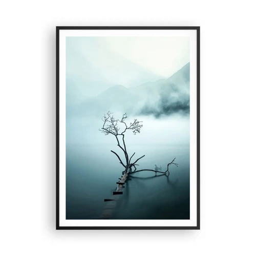 Affiche dans un cadre noir - Poster - D'eau et de brouillard - 70x100 cm