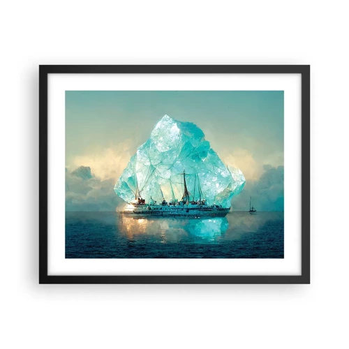 Affiche dans un cadre noir - Poster - Diamant arctique - 50x40 cm