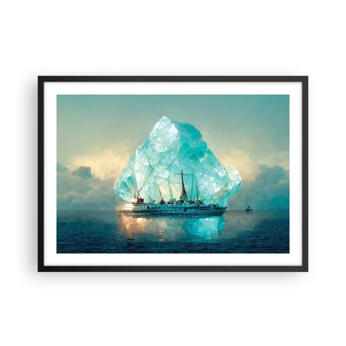 Affiche dans un cadre noir - Poster - Diamant arctique - 70x50 cm