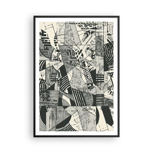 Affiche dans un cadre noir - Poster - Dynamique du modernisme - 70x100 cm